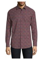 Salvatore Ferragamo Gancino Slim-fit Print Shirt