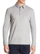Lacoste Wool-blend Long Sleeve Polo Shirt
