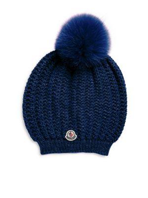 Moncler Berretto Fur Pom-pom Hat