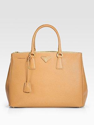 Prada Saffiano Lux Double-zip Tote Bag