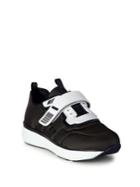 Prada Leather & Nylon Grip-tape Platform Sneakers