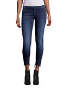 Mother Rascal Raw-edge Straight-leg Ankle Snippet Jeans