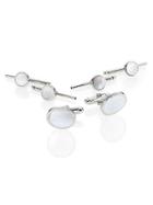 David Donahue Sterling Silver & Mother Of Pearl Stud Set