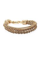 Emanuele Bicocchi 24k Gold-plated Sterling Silver Braided Tiered Bracelet