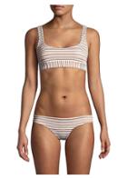 Lspace Golden Horizon Sandy Striped Bikini Top