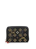 Christian Louboutin Panettone Logo-detail Studded Leather Coin Purse