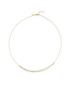 Meira T Diamond & 14k Yellow Gold Bar Necklace