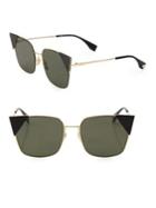 Fendi 55mm Squared Cat Eye Sunglasses
