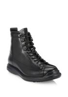Giorgio Armani Lace-up Leather Ankle Boots