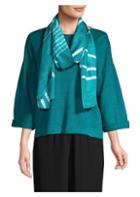 Eileen Fisher Abstract Silk Scarf