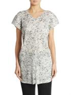 Pleats Please Issey Miyake Marble Printed Tunic Top