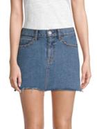 Hudson Jeans Embellished Denim Skirt