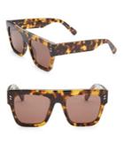 Stella Mccartney 51mm Rectangle Havana Sunglasses