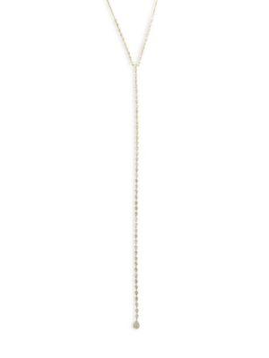 Meira T Diamond Lariat Necklace