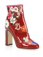 Dolce & Gabbana Floral Painted Booties