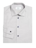 Eton Contemporary-fit Cotton Check Dress Shirt