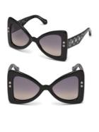 Roberto Cavalli 50mm Oversize Butterfly Sunglasses