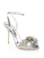 Sophia Webster Lilico Crystal-embellished Metallic Ankle-strap Sandals