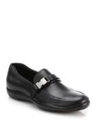 Prada Solid Leather Loafers
