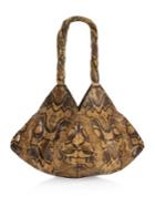 Givenchy Pyramidal Python-print Leather Shoulder Bag