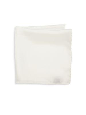 Canali Solid Silk Pocket Square