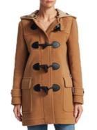 Burberry Mersey Wool Toggle Coat