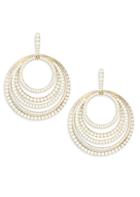 Adriana Orsini Eclectic 18k Goldplated Silver & Cubic Zirconia Multi-circle Drop Earrings