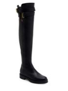 Valentino Garavani Bowrap Leather Over-the-knee Boots