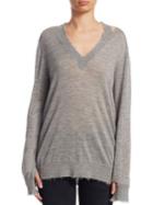 R13 Distressed Cashmere Sweater