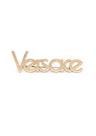 Versace Goldtone Logo Brooch