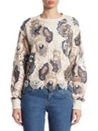 See By Chloe Embroidered Lace Cotton Pullover