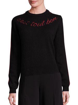 Cinq A Sept Avena Embroidered Pullover