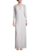 Elizabeth And James Mia A-line Silk Gown