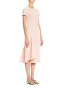 Carolina Herrera Short Sleeve Wool-blend Dress