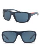 Prada Sport 61mm Wrap Sunglasses