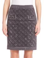 Moschino Quilted Print Two-pocket Skirt