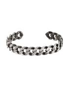 Tateossian Sterling Silver Chain Cuff Bracelet
