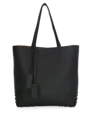 Tod's Gommino Leather Stud Tote