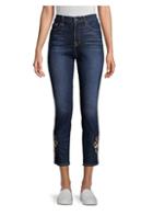 Jen7 By 7 For All Mankind Embroidered Skinny Ankle Jeans
