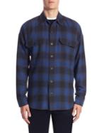 Vince Relaxed-fit Cotton Buffalo Plaid Shirt