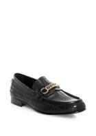 Burberry Moorley Chain Leather Loafers