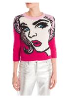 Moschino Face Print Knit Sweater