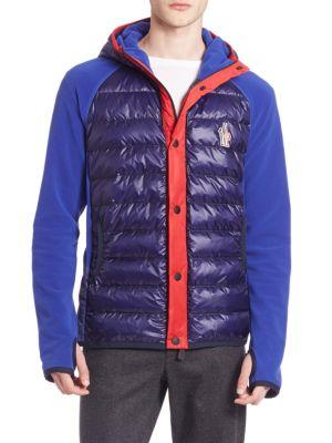 Moncler Colorblock Puffer Front Hooded Jacket