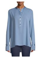 Piazza Sempione Long Sleeve Pearl Button Tunic