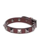 Valentino Rockstud Calf Leather Bracelet