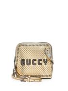Gucci Guccy Print Mini Shoulder Bag Insega? Font