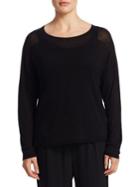 Eileen Fisher, Plus Size Plus Funnel Neck Top