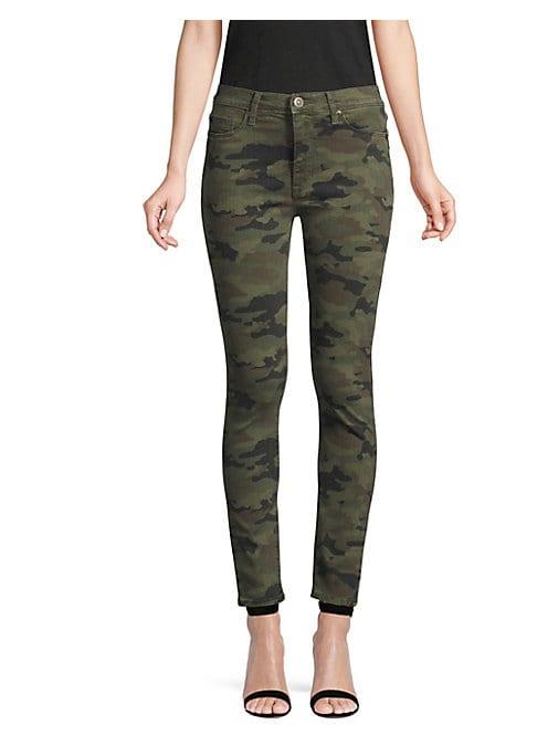 Hudson Jeans Camo High-rise Skinny Jeans