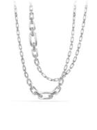 David Yurman Diamonds & Sterling Silver Chain Necklace