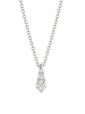 Hearts On Fire Triplicity Drop Diamond Pendant Necklace